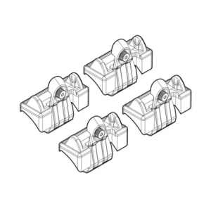 ΑΚΡΑ ΓΙΑ ΜΠΑΡΕΣ NORDRIVE ΓΙΑ VW POLO 3D/5D 11/01-08/09 KIT N21024