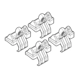 ΑΚΡΑ ΓΙΑ ΜΠΑΡΕΣ NORDRIVE ΓΙΑ BMW ΣΕΙΡΑ 5 E60 07/03-12/09 KIT N21025