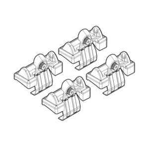 ΑΚΡΑ ΓΙΑ ΜΠΑΡΕΣ NORDRIVE ΓΙΑ AUDI A6 9/04-3/11 KIT N21035