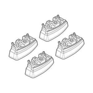 ΑΚΡΑ ΓΙΑ ΜΠΑΡΕΣ NORDRIVE ΓΙΑ MERCEDES C-KLAS 02/07+ KIT N21130