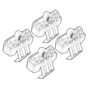 ΑΚΡΑ ΓΙΑ ΜΠΑΡΕΣ NORDRIVE ΓΙΑ SEAT IBIZA 5D 06/08+ KIT N21143