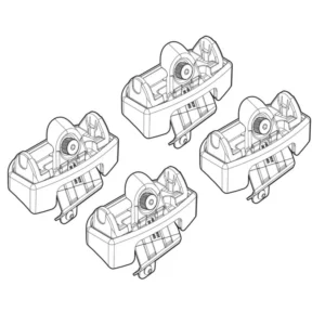 ΑΚΡΑ ΓΙΑ ΜΠΑΡΕΣ NORDRIVE ΓΙΑ PEUGEOT 206 3D PLUS 09/98+ KIT N21151