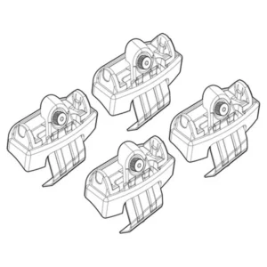 ΑΚΡΑ ΓΙΑ ΜΠΑΡΕΣ NORDRIVE ΓΙΑ AUDI A6 4D 04/11+ KIT N21194