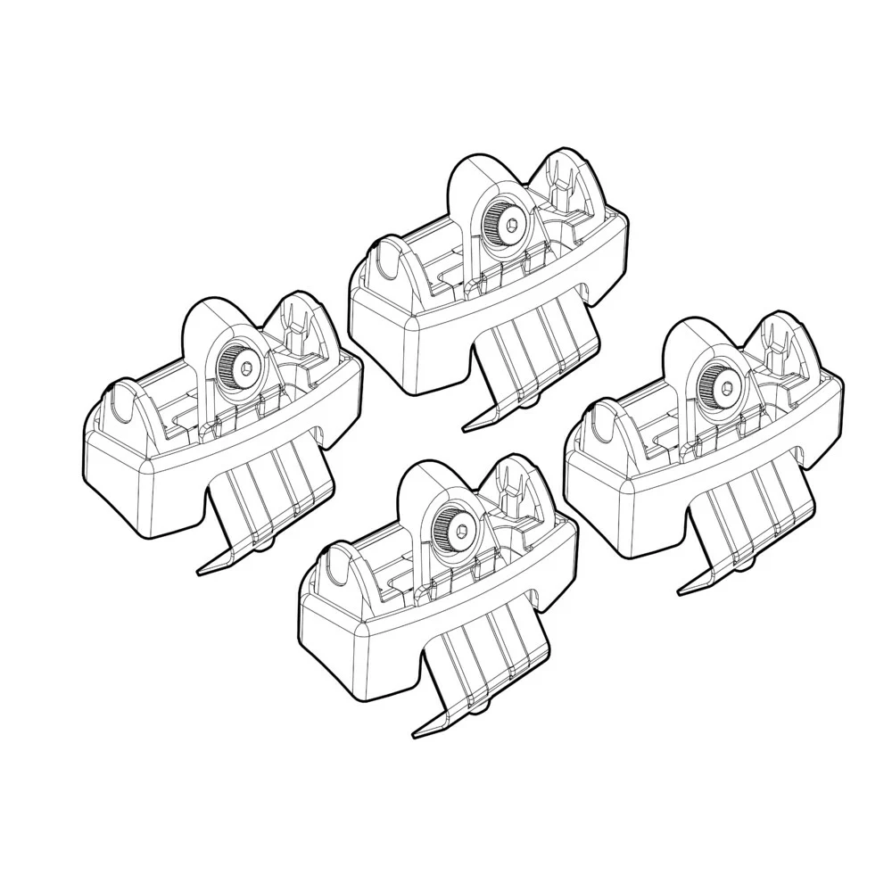 ΑΚΡΑ ΓΙΑ ΜΠΑΡΕΣ NORDRIVE ΓΙΑ AUDI Q3 SPORTBACK 10/2019+ - 4 τεμ. ΑΚΡΑ ΓΙΑ ΜΠΑΡΕΣ NORDRIVE ΓΙΑ AUDI Q3 SPORTBACK 10/2019+ - 4 τεμ. N21250 - Image 1