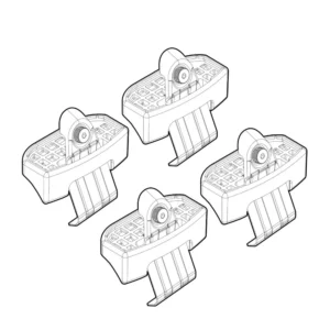 ΑΚΡΑ ΓΙΑ ΜΠΑΡΕΣ NORDRIVE ΓΙΑ EVO EVO4 2017+  - 4 τεμ. N21253
