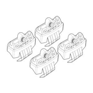 ΑΚΡΑ ΓΙΑ ΜΠΑΡΕΣ NORDRIVE ΓΙΑ JAGUAR E-PACE 2017+ - 4 Τεμ. N21261