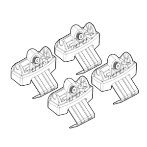 ΠΟΔΙΑ ΓΙΑ ΜΠΑΡΕΣ NORDRIVE ΓΙΑ PEUGEOT 3008 12/2023+  - 4 Τεμ. N21268