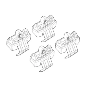 ΠΟΔΙΑ ΓΙΑ ΜΠΑΡΕΣ NORDRIVE ΓΙΑ CITROEN C3 04/2024+ / C3 AIRCROSS 08/2024+ / OPEL FRONTERA 09/24+  - 4 τεμ N21272