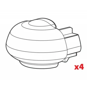 Ανταλλακτικά Καπάκια για μπάρες οροφής Alumia, Rail-Pro, In-Rail Alu (4 τεμ.) N99994