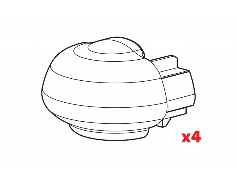 Ανταλλακτικά Καπάκια για μπάρες οροφής Alumia Ανταλλακτικά Καπάκια για μπάρες οροφής Alumia, Rail-Pro, In-Rail Alu (4 τεμ.) N99994 - Image 1
