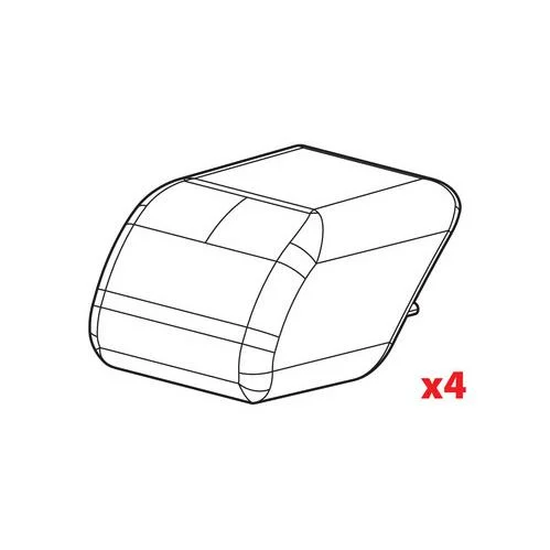 ΑΝΤΑΛΛΑΚΤΙΚΑ ΚΑΠΑΚΙΑ ΓΙΑ ΜΕΤΑΛΛΙΚΕΣ ΜΠΑΡΕΣ QUADRA ΑΝΤΑΛΛΑΚΤΙΚΑ ΚΑΠΑΚΙΑ ΓΙΑ ΜΕΤΑΛΛΙΚΕΣ ΜΠΑΡΕΣ QUADRA N99995 - Image 1