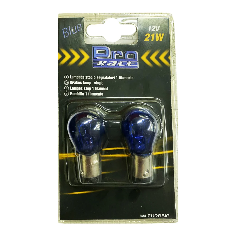 P21W 12V 21W BA15s ΜΟΝΟΠΟΛΙΚΟ ΜΠΛΕ BLUE DYED-GLASS 2ΤΕΜ. BLISTER P21W 12V 21W BA15s ΜΟΝΟΠΟΛΙΚΟ ΜΠΛΕ BLUE DYED-GLASS 2ΤΕΜ. BLISTER 13950 - Image 1