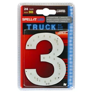 ΑΡΙΘΜΟΣ 3 ΜΠΛΕ 24V LED 98793