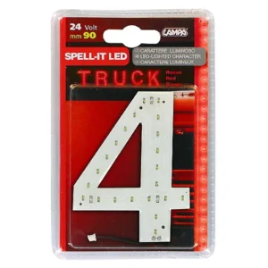 ΑΡΙΘΜΟΣ 4 ΚΟΚΚΙΝΟ 24V LED 98959