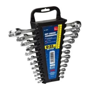 ΓΕΡΜΑΝΟΠΟΛΥΓΩΝΑ ΣΕΤ 12 ΤΕΜΑΧΙΩΝ ΧΡΩΜΙΟ-ΒΑΝΑΔΙΟ (CRV) 6>22mm DIN 3113A 59501