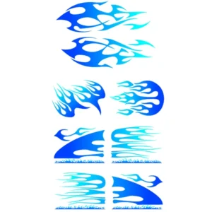 Aυτοκόλλητα Φλόγες σε μπλε χρώμα kit - Lampa - 7 τεμ. 07766