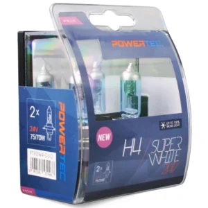 H4 24V 75/70W 3.450K P43t POWERTECK SUPERWHITE BLISTER 2ΤΕΜ. M-TECH PTXSW4-DUO