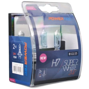 H7 24V 70W 3.450K PX26d POWERTECK SUPERWHITE BLISTER 2ΤΕΜ. M-TECH PTXSW7-DUO