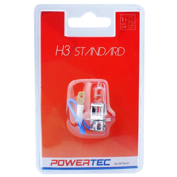 Λαμπάκι Αλογόνου H3 12V 60/55W PK22s POWERTEC STANDARD ΑΛΟΓΟΝΟΥ 1ΤΕΜ. Λαμπάκι Αλογόνου H3 12V 60/55W PK22s POWERTEC STANDARD ΑΛΟΓΟΝΟΥ 1ΤΕΜ. PTZ3-01B - Image 1
