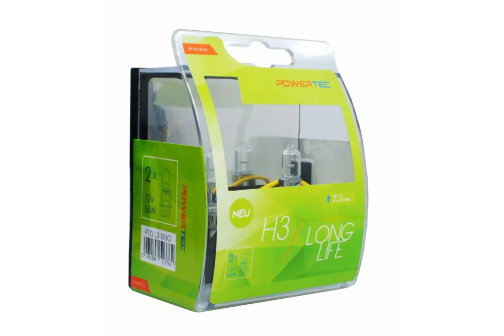 H3 12V 55W PK22s POWERTEC LONG LIFE ΑΛΟΓΟΝΟΥ 2ΤΕΜ. H3 12V 55W PK22s POWERTEC LONG LIFE ΑΛΟΓΟΝΟΥ 2ΤΕΜ. PTZLL3-DUO - Image 1