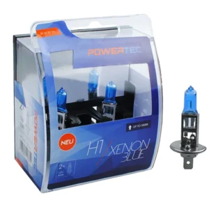 H1 12V 55W P14,5s 5.000K POWERTEC XENON BLUE 2ΤΕΜ. M-TECH PTZXB1-DUO
