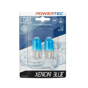 W21/5W (T20) 12V POWERTEC XENON BLUE M-TECH - 2 τεμ. PTZXB46-02B-DUO