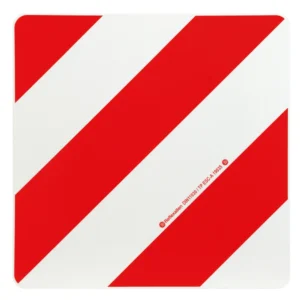 ΑΝΑΚΛΑΣΤΙΚΟ ΣΗΜΑ ΣΕ ΠΑΝΕΛ ΓΑΛΒΑΝΙΣΜΕΝΟΥ ΧΑΛΥΒΑ ΛΕΥΚΟ/ΚΟΚΚΙΝΟ DIN11030 423x423mm LAMPA - 1 ΤΕΜ RA4053