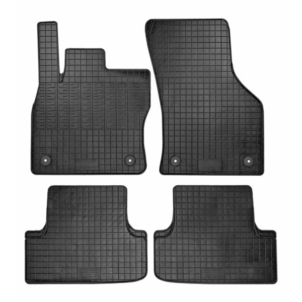 Cik - ΠΑΤΑΚΙΑ ΑΥΤΟΚΙΝΗΤΟΥ ΑΠΟ ΛΑΣΤΙΧΟ ΓΙΑ AUDI A3 2012-2020 / SEAT LEON 2013-2017 / VW GOLF 7 2012-2020 ΣΕ ΜΑΥΡΟ ΧΡΩΜΑ ΜΕ ΚΟΥΜΠΩΜΑΤΑ - 4 ΤΕΜ. (RM.AU.0001/CK) RMCIKAUD00001