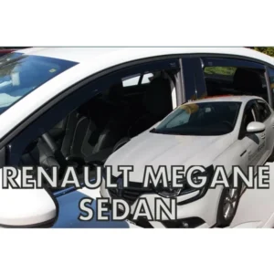 ΑΝΕΜΟΘΡΑΥΣΤΕΣ ΓΙΑ RENAULT MEGANE IV GRAND COUPE 4D SEDAN 2017+ ΣΕΤ ΑΥΤΟΚΙΝΗΤΟΥ ΑΠΟ ΕΥΚΑΜΠΤΟ ΦΙΜΕ ΠΛΑΣΤΙΚΟ HEKO - 4 ΤΕΜ. 27008