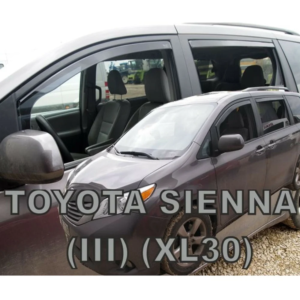 ΑΝΕΜΟΘΡΑΥΣΤΕΣ ΓΙΑ TOYOTA SIENNA III XL30 5D 2010+ ΣΕΤ ΑΥΤΟΚΙΝΗΤΟΥ ΑΠΟ ΕΥΚΑΜΠΤΟ ΦΙΜΕ ΠΛΑΣΤΙΚΟ HEKO - 4 ΤΕΜ. ΑΝΕΜΟΘΡΑΥΣΤΕΣ ΓΙΑ TOYOTA SIENNA III XL30 5D 2010+ ΣΕΤ ΑΥΤΟΚΙΝΗΤΟΥ ΑΠΟ ΕΥΚΑΜΠΤΟ ΦΙΜΕ ΠΛΑΣΤΙΚΟ HEKO - 4 ΤΕΜ. 29655 - Image 1