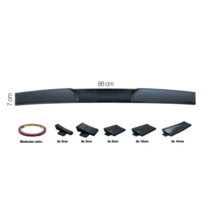 ΑΕΡΟΤΟΜΗ ΑΥΤΟΚΟΛΛΗΤΗ ΛΑΣΤΙΧΕΝΙΑ ΜΑΥΡΗ 88x7cm (ΜΕ 5 ΓΩΝΙΕΣ 1,3x6cm/3x6cm/8x6cm/12,7x5cm/16x4,7cm) SPC/U