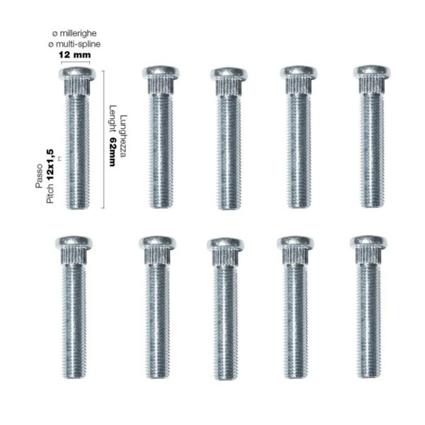 ΜΠΟΥΖΟΝΙΑ 12x1.5 62mm 10ΤΕΜ. CRP/3-10