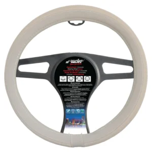 FIAT 500 ΚΑΛΥΜΜΑ ΤΙΜΟΝΙΟΥ ΜΠΕΖ ΓΙΑ FIAT 500 37-39cm 50% ΔΕΡΜΑ+50% ΒΑΜΒΑΚΕΡΟ CVT/500