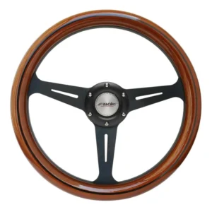 ΤΙΜΟΝΙ FUTA35 ΞΥΛΙΝΟ/ΜΑΥΡΟ ΤΡΙΑΚΤΙΝΟ ΔΙΑΜΕΤΡΟΣ 350mm ΠΑΧΟΣ 95mm SIMONI RACING - 1 ΤΕΜ. FUTA35