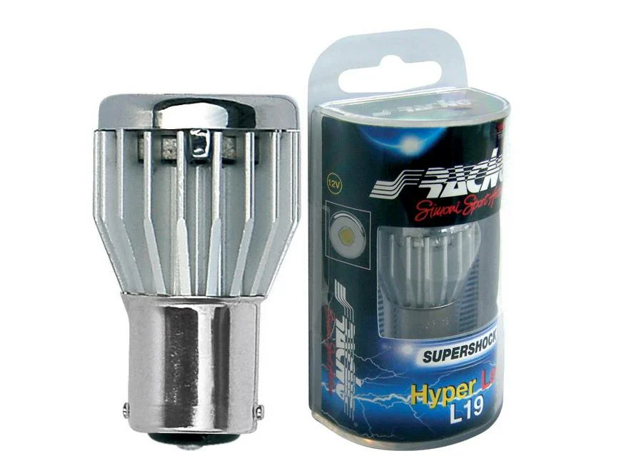 ΛΑΜΠΑΚΙ BAY15d ΜΕ 3 MICROLED ΛΕΥΚΟ SIMONI RACING - 1TΕΜ. ΛΑΜΠΑΚΙ BAY15d ΜΕ 3 MICROLED ΛΕΥΚΟ SIMONI RACING - 1TΕΜ. HL4/19W - Image 1