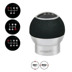 ΠΟΜΟΛΟ ΤΑΧΥΤΗΤΩΝ SPECIAL HYPE ΜΑΥΡΟ ΔΕΡΜΑ ΜΕ 3 ΑΥΤΟΚΟΛΛΗΤΑ ΕΝΔΕΙΞΗΣ ΤΑΧΥΤΗΤΩΝ (ΥΨΟΣ 94mm)(FIAT 500) HYPE