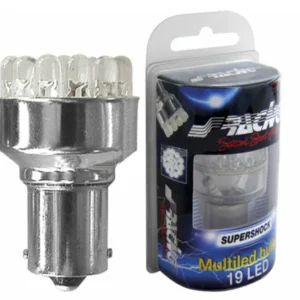 BA15s ΛΑΜΠΑ ΜΕ 19LED ΚΟΚΚΙΝΟ SIMONI RACING - 1 TEM. L19/R