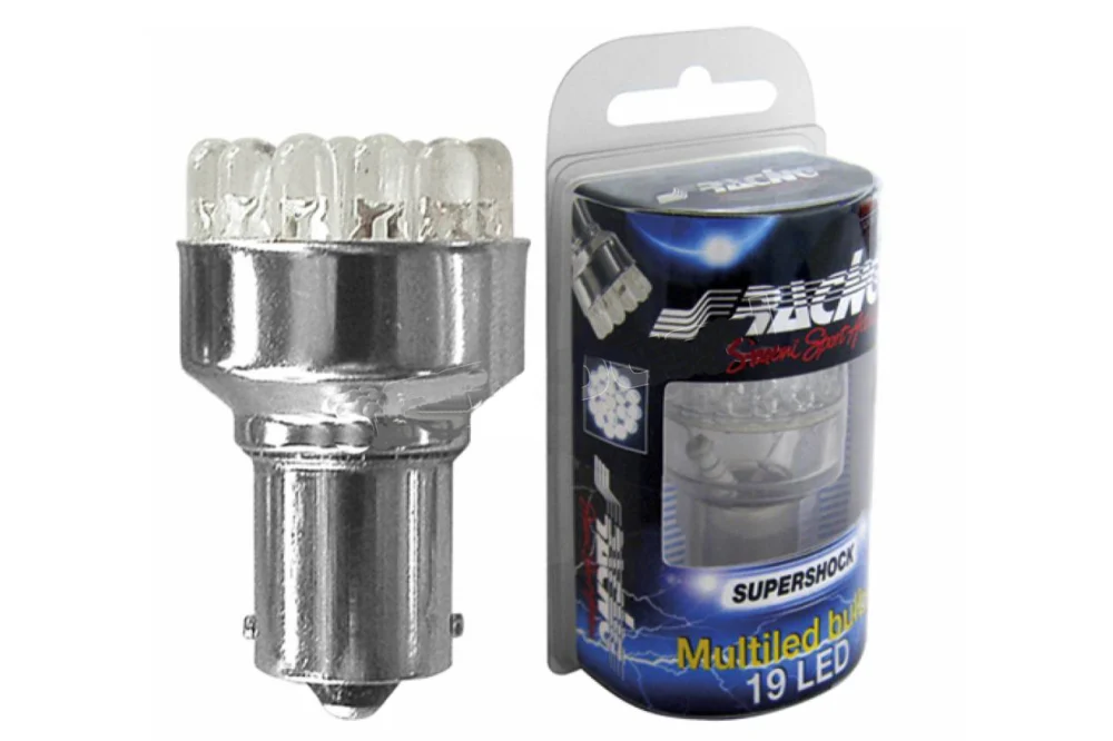 BA15s ΛΑΜΠΑ ΜΕ 19LED ΚΟΚΚΙΝΟ SIMONI RACING - 1 TEM. BA15s ΛΑΜΠΑ ΜΕ 19LED ΚΟΚΚΙΝΟ SIMONI RACING - 1 TEM. L19/R - Image 1