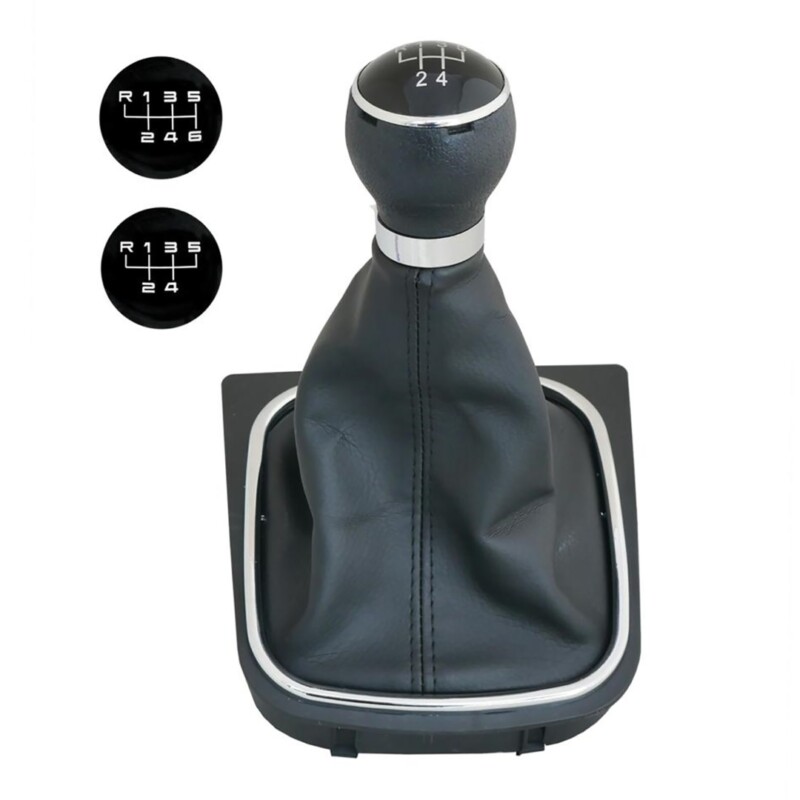 VW GOLF 5 2003+ / GOLF 6 2008+ / ΠΟΜΟΛΟ ΜΕ ΕΝΔΕΙΞΗ 6 ΤΑΧΥΤΗΤΩΝ ΚΑΙ ΜΑΥΡΗ ΦΟΥΣΚΑ ΣΕ ΠΛΑΙΣΙΟ VW GOLF 5 2003+ / GOLF 6 2008+ / ΠΟΜΟΛΟ ΜΕ ΕΝΔΕΙΞΗ 6 ΤΑΧΥΤΗΤΩΝ ΚΑΙ ΜΑΥΡΗ ΦΟΥΣΚΑ ΣΕ ΠΛΑΙΣΙΟ PO1 - Image 1