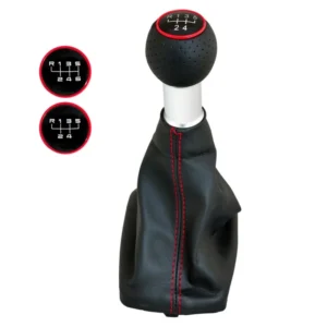 ΠΟΜΟΛΟ ΜΕ ΕΝΔΕΙΞΗ 6 ΤΑΧΥΤΗΤΩΝ ΜΕ ΜΑΥΡΗ ΦΟΥΣΚΑ ΚΑΙ ΚΟΚΚΙΝΗ ΡΑΦΗ ΓΙΑ AUDI A3 8L 1996-2003 PO6