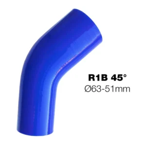 ΓΩΝΙΑ ΣΙΛΙΚΟΝΗΣ ΜΠΛΕ Φ63-Φ51 45 ΜΟΙΡΕΣ SIMONI RACING - 1 ΤΕΜ. R1B