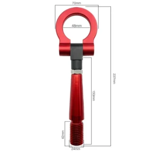 ΓΑΝΤΖΟΣ ΡΥΜΟΥΛΚΗΣΗΣ ΜΗΚΟΣ 237mm ΦΑΡΔΟΣ 70mm  ΣΠΕΙΡΩΜΑ 24mm ΣΕ ΚΟΚΚΙΝΟ ΧΡΩΜΑ 300gr SIMONI RACING  - 1 τεμ. TWR