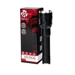 ΦΑΚΟΣ ΧΕΙΡΟΣ 1x10W 240lm IP65 171mm Φ42mm 3300mAh Li-ion TACTICAL LASER FLASHLIGHT M-TECH - 1 Τεμ. TLF102