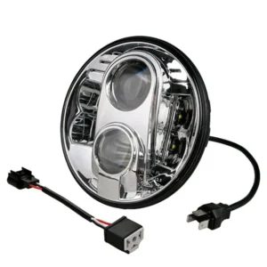 ΦΑΝΑΡΙ ΣΤΡΟΓΓΥΛΟ 7 ΙΝΤΣΩΝ ME 8LED CREE (XML-10W) 9-36V 6000-6500K CHROME WHL101