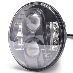 ΦΑΝΑΡΙ ΣΤΡΟΓΓΥΛΟ 7 ΙΝΤΣΩΝ ME 8LED CREE (XML-10W) 9-36V 6000-6500K ΜΑΥΡΟ WHL102
