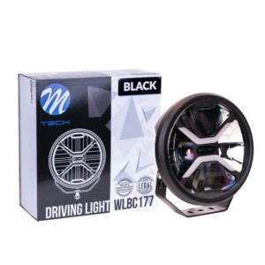 ΠΡΟΒΟΛΕΑΣ ΣΤΡΟΓΓΥΛΟΣ DRIVING LIGHT BLACK SERIES LED 12-48V 80W 5.700K 11.000lm 220mm mTECH -  1 ΤΕΜ. WLBC177