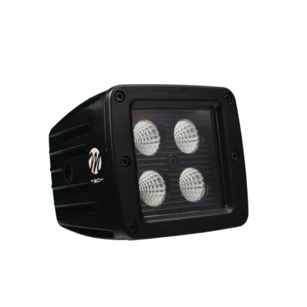 ΠΡΟΒΟΛΕΑΣ ΕΡΓΑΣΙΑΣ  WORKING LAMPS 10-32V 20W 1100lm 4 x CREE LED ΤΕΤΡΑΓΩΝΟΣ 82 x 80 x 111 mm BLACK SERIES M-TECH -1ΤΕΜ WLBC23