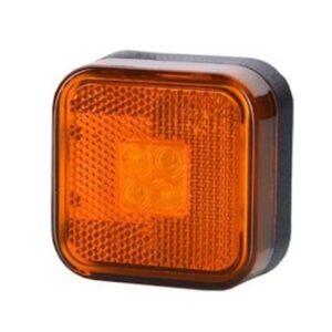 ΦΩΣ ΟΓΚΟΥ ΑΝΑΚΛΑΣΤΙΚΟ LD097 12/24V 4LED HORPOL ΠΟΡΤΟΚΑΛΙ 67X67mm -1ΤΕΜ. WMLHOR097