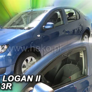 ΑΝΕΜΟΘΡΑΥΣΤΕΣ ΓΙΑ DACIA LOGAN 2 / SANDERO 2 / STEPWAY 4D 2013-2020 ΖΕΥΓΑΡΙ ΑΠΟ ΕΥΚΑΜΠΤΟ ΦΙΜΕ ΠΛΑΣΤΙΚΟ HEKO - 2 ΤΕΜ. 13111