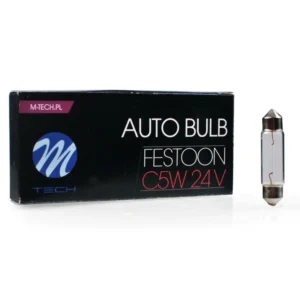 ΛΑΜΠΑΚΙΑ ΠΛΑΦΟΝΙΕΡΑΣ 5W 24V SV8,5 41mm STANDARD ΑΛΟΓΟΝΟΥ M-TECH - 10 τεμ. Z934